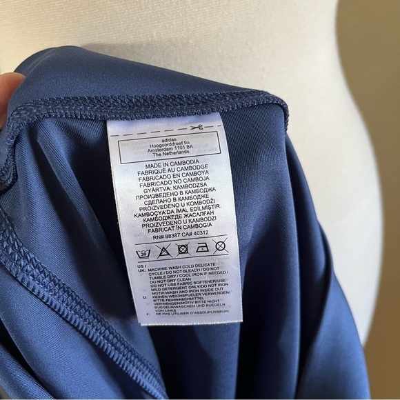 Adidas Designed 2 Move Colorblock Regular Rise 7/8 Tight Blue Pink Size XL - Picture 5 of 11